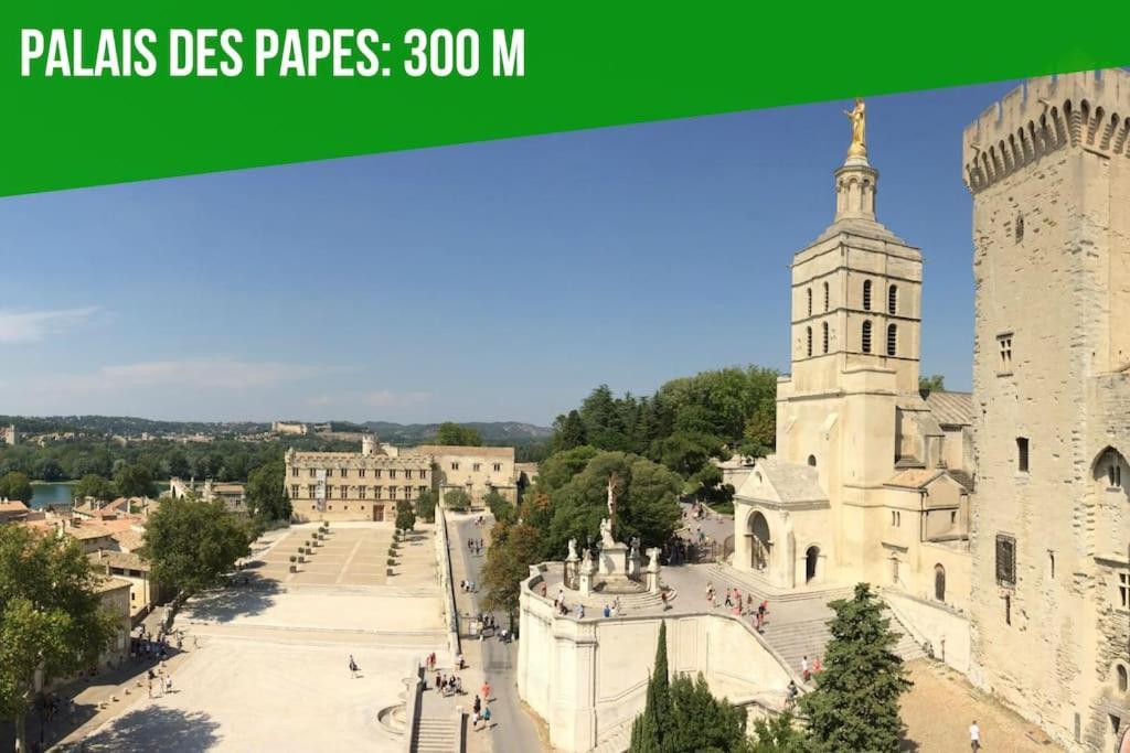 Appartamento La Loge De L'Horloge - 1 Min Palais Des Papes - Ac Clim - Wifi - Hypercentre - Vue Sur Le Carrousel Avignone Esterno foto